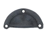 AB Tools Smooth Half Moon Shell Cup Door Handle Cast Iron Cupboard Drawer Chest