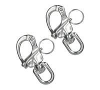 AB Tools Snap Shackle Swivel Marine Grade 70mm Stainless Steel Rigging Carabiner 2Pk