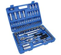 AB Tools Socket And Screwdriver Bit Set 1/4" & 1/2" Drive Ratchet Deep Shallow 94Pc