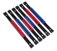 AB Tools Socket Storage Rails Plastic Holder Organiser Rails 1/4In 3/8In + 1/2In 6Pc Set