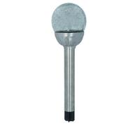 AB Tools Solar Powered Colour Changing Led Stainless Steel Glass Ball Garden Light 1Pc