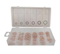 AB Tools Solid Copper Washers Sump Plug Engine Washer Set Imp Metric M6 To M16 110Pc