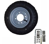 AB Tools Spare Wheel & Tyre With Mounting Bracket For Erde & Daxara 100 101 102 Trailer