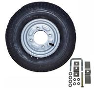 AB Tools Spare Wheel & Tyre With Mounting Bracket For Erde & Daxara 120 121 122 Trailer