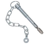 AB Tools Spring Loaded Sword Pin With Chain Retaining Cotter Pin 12.5mm X 163.5mm 1Pc