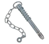 AB Tools Spring Loaded Sword Pin With Chain Retaining Cotter Pin 16mm X 178mm 1Pc
