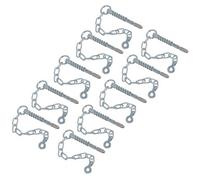 AB Tools Spring Loaded Sword Pin With Chain Retaining Cotter Pin 9.5mm X 113mm 10Pc