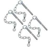 AB Tools Spring Loaded Sword Pin With Chain Retaining Cotter Pin 9.5mm X 123mm 4Pc