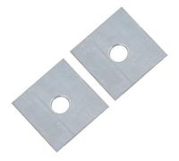 AB Tools Square Plate Washer M12 50mm X 50mm Galvanised Timber Wood Fastener 2Pk