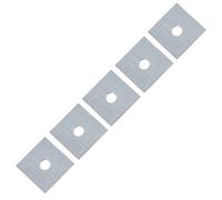 AB Tools Square Plate Washer M12 50mm X 50mm Galvanised Timber Wood Fastener 5Pk