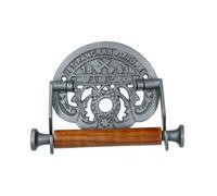 AB Tools St Pancreas Toilet Roll Paper Holder Antique Style Metal Loo London Train Wc