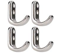 AB Tools Stainless Steel Coat Hook 4mm By 31mm Polished Marine Grade 316 4 Pack