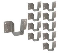 AB Tools Stainless Steel Mini Timber Wood Joist Beam Hanger 47mm For Decking Lofts 10Pc
