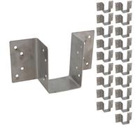 AB Tools Stainless Steel Mini Timber Wood Joist Beam Hanger 47mm For Decking Lofts 20Pc