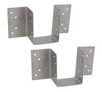 AB Tools Stainless Steel Mini Timber Wood Joist Beam Hanger 50mm For Decking Lofts 2Pc