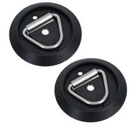 AB Tools Stainless Steel Surface Mounted D Ring Tie Down Lashing Ring Trailers Trucks 2Pc