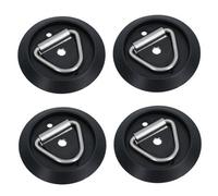 AB Tools Stainless Steel Surface Mounted D Ring Tie Down Lashing Ring Trailers Trucks 4Pc