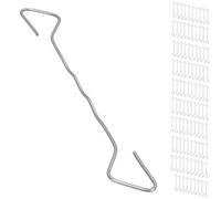 AB Tools Stainless Steel Type 4 Cavity Wall Tie 200mm 50-75mm Bricklaying Housing 100Pk