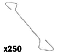 AB Tools Stainless Steel Type 4 Cavity Wall Tie 200mm 50-75mm Bricklaying Housing 250Pk