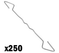 AB Tools Stainless Steel Type 4 Cavity Wall Tie 225mm 76-100mm Brick Housing 250Pk