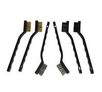 AB Tools Steel Brass Nylon Assorted Wire Brushes For Spark Plug Electrical Terminals 6Pc