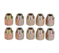 AB Tools Steel Female Brake Pipe Union Fittings 12mm X 1mm For 1/4" 6mm Brake Pipe 10Pc