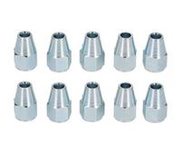 AB Tools Steel Female Brake Pipe Union Fittings 7/16" X 20 Unf For 1/4" Brake Pipe 10Pc