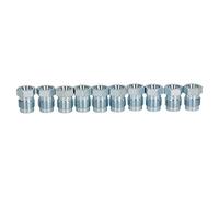 AB Tools Steel Male Brake Pipe Union Fittings 1/2" x 20 UNF for 1/4" Brake Pipe 10pc