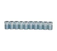 AB Tools Steel Male Brake Pipe Union Fittings 1/2" x 20 UNF for 1/4” Brake Pipe 10pc