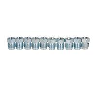 AB Tools Steel Male Brake Pipe Union Fittings 1/2" x 20 UNF for 5/16" Brake Pipe 10pc