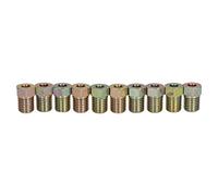 AB Tools Steel Male Brake Pipe Union Fittings 10mm x 1.25mm for 3/16” Brake Pipe 10pc