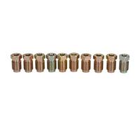 AB Tools Steel Male Brake Pipe Union Fittings 14mm X 1.5mm For 6mm Brake Pipe 10Pc