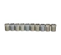 AB Tools Steel Male Brake Pipe Union Fittings 3/4" X 16 Unf For 1/2" Brake Pipe 10Pc