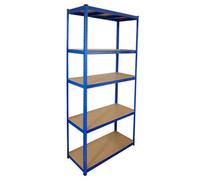 AB Tools Steel Shelving Racking Unit With 5 Shelves Garage Shelf Storage Unit 2.2M X 1.2M