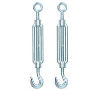 AB Tools Straining Screw/Turnbuckle Hook to Eye 2 PACK Galvanised Rigging M10 DK62