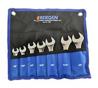 AB Tools Stubby Spanners Wrench Set SAE Imperial 7pc 3/8" - 3/4" by Bergen AT134
