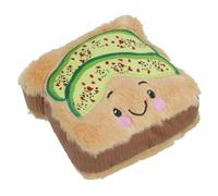 AB Tools Super Soft Plush Dog Avocado On Sourdough Squeaky Toy Birthday Gift Play Toy