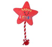 AB Tools Super Soft Plush Squeaky 'happy Birthday' Star Dog Puppy Happy Birthday Gift