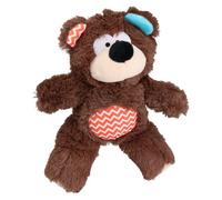 AB Tools Super Tough Plush Bear Dog Toy With Squeak 26Cm/10"