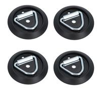 AB Tools Surface Mounted D Ring Tie Down Lashing Ring Anchor Trailers Vans Trucks 4Pc