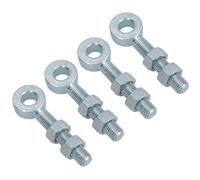 AB Tools Swing Gate Long Eye Bolts Hinge + Nuts Adjustable Zinc Plated 20 X 100mm 4Pc