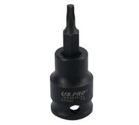AB Tools T15 Male Torx Star Impact Impacted Shallow Short Bit Socket 3/8In Drive