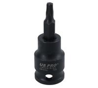 AB Tools T20 Male Torx Star Impact Impacted Shallow Short Bit Socket 3/8In Drive