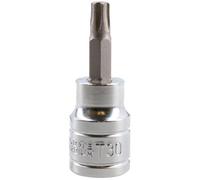 AB Tools T30 Male Torx Bit Star Socket 3/8" Drive Standard Internal Chrome Vanadium Steel