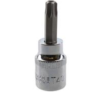 AB Tools T40 3/8" Drive Tamper Proof Torx Star Bit 48mm Tamper Torx Chrome Vanadium Steel