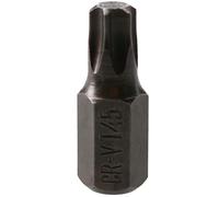 AB Tools T45 Torx Star Bit 30mm Length 10mm Shank Chrome Vanadium Hardened Tip Cr-V