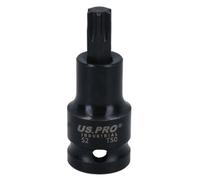 AB Tools T50 X 53mm 1/2" Drive Short Impact Impacted Torx / Star Male Socket