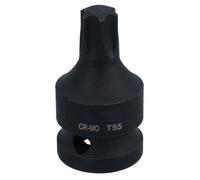 AB Tools T55 1/2In Drive Male Torx Star Impacted Impact Shallow Stubby Socket