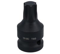 AB Tools T60 1/2In Drive Male Torx Star Impacted Impact Shallow Stubby Socket
