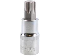 AB Tools T60 Male Torx Bit Star Socket 1/2" Drive Standard Internal Chrome Vanadium Steel